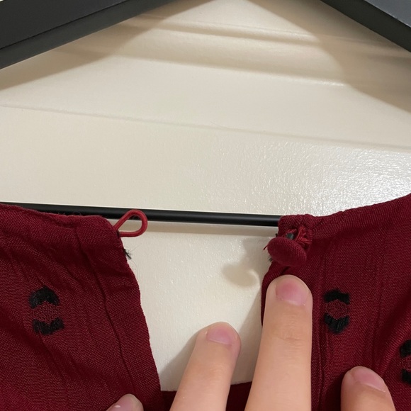 Maroon Boho Dress - XS - Picture 4 of 4